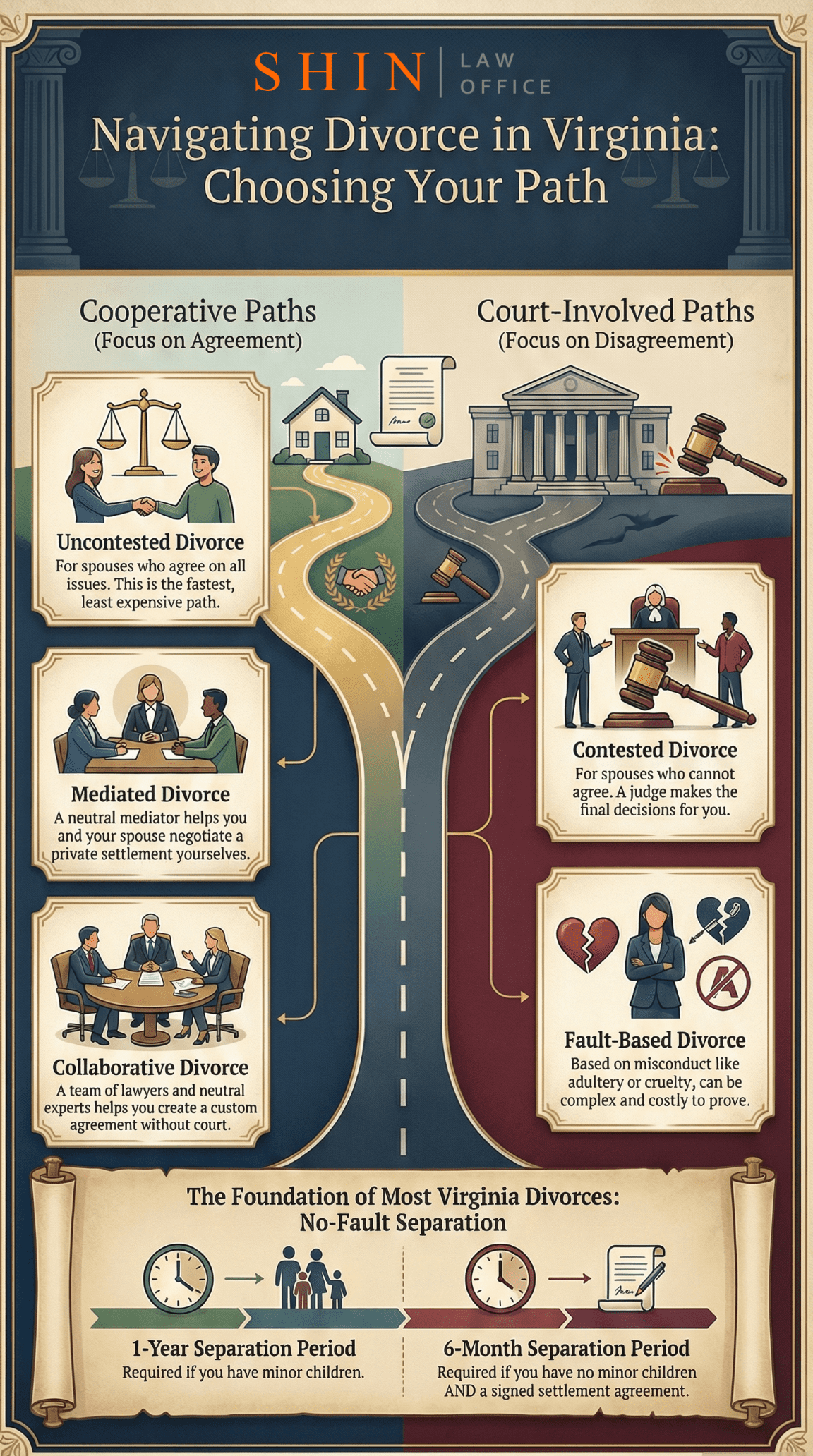 Choosing Your Virginia Divorce Path Choosing Your Virginia Divorce Path