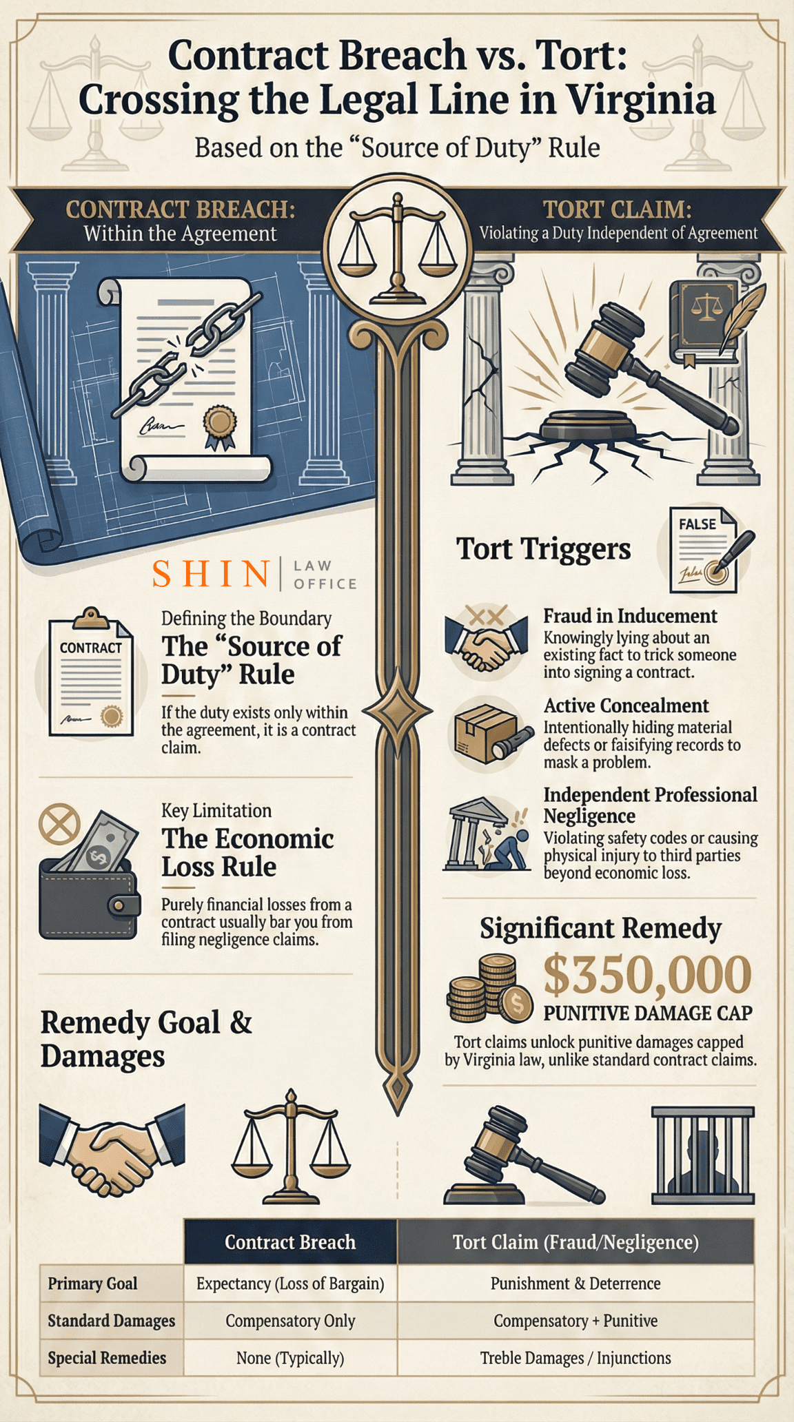 Virginia Contract Breach vs. Tort Virginia Contract Breach vs. Tort