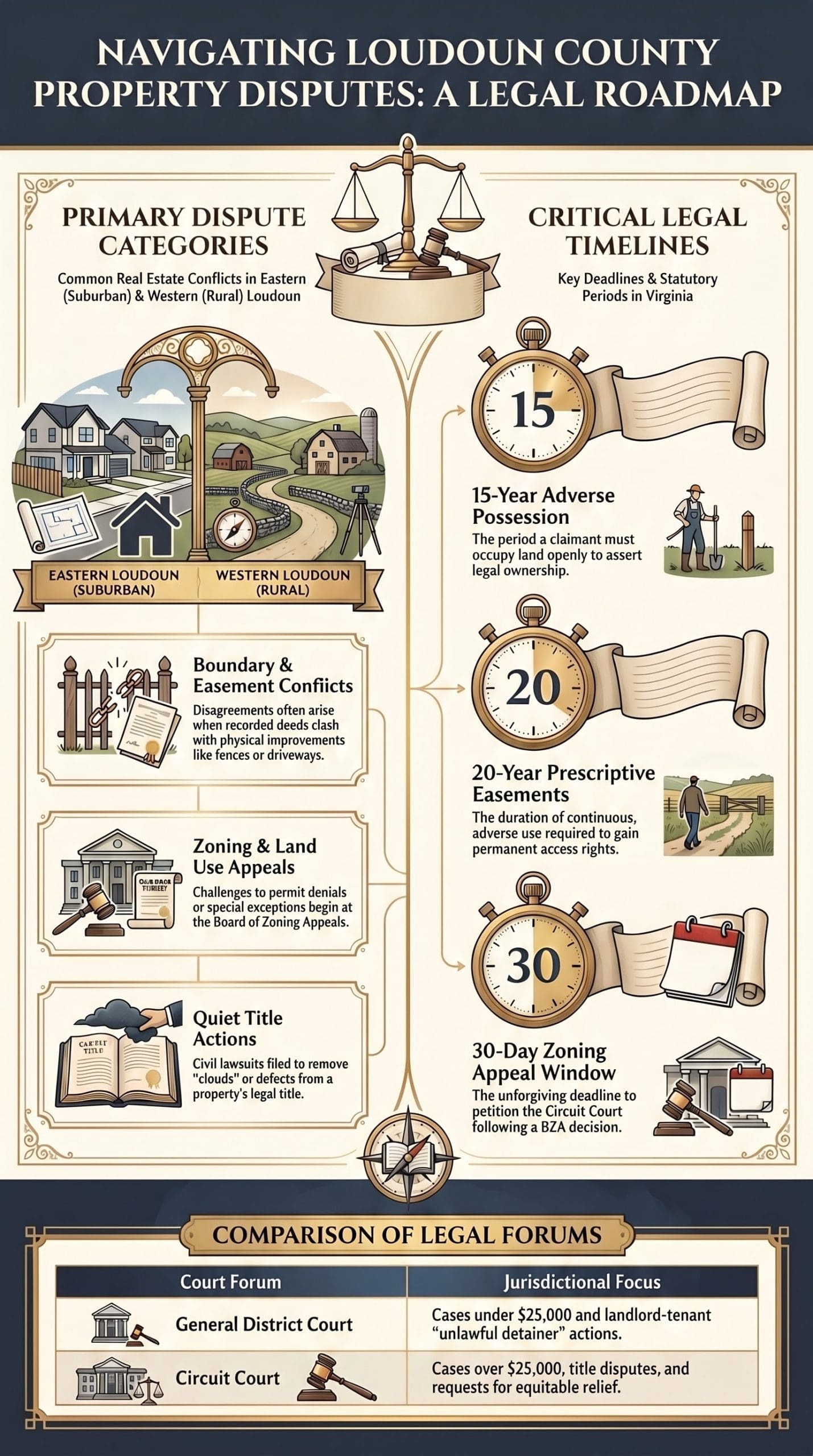 Loudoun County Property Dispute Lawyer | Shin Law Office Loudoun Property Dispute Legal Roadmap scaled